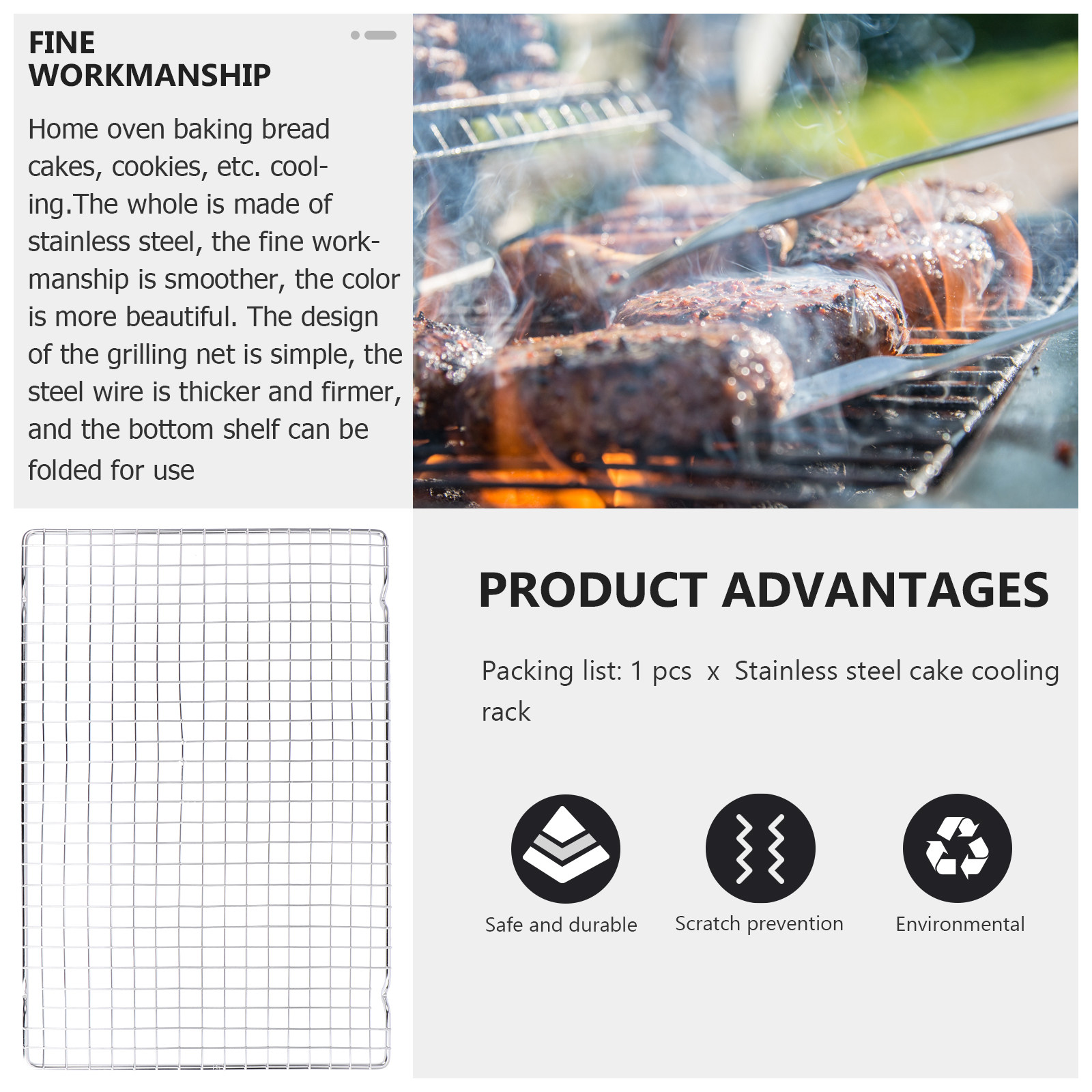 Kitchen Baking Rack - 1 قطعة رف تبريد للخبز من