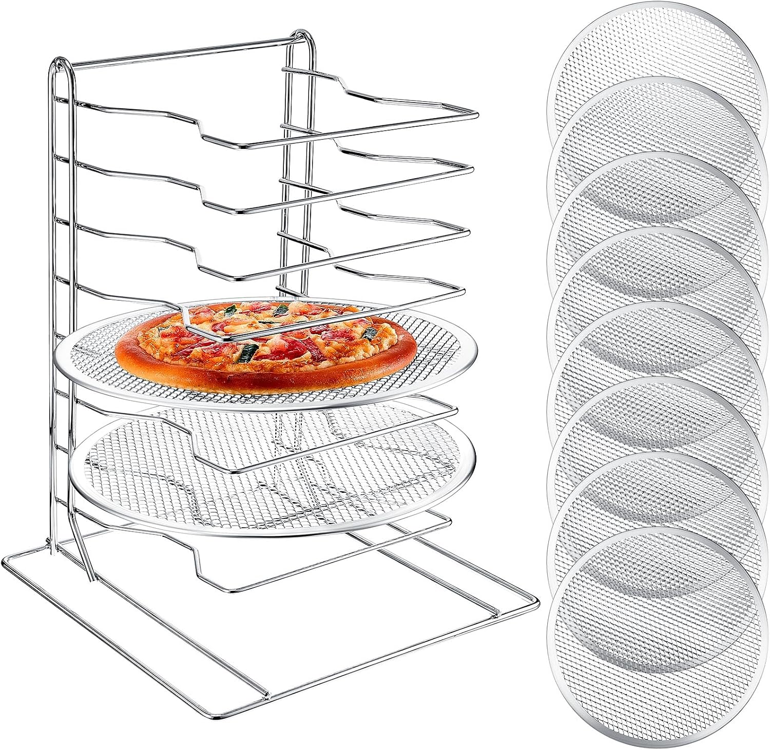 Kitchen Baking Rack - رف بيتزا بـ 8 طبقات مع