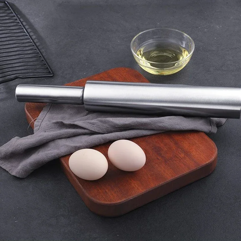 Kitchen Roller Baking - شوبك عجين من الستانلس ستيل للاستخدام