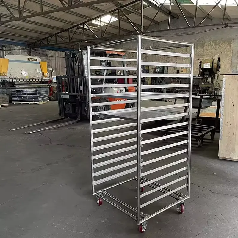 Kitchen Baking Cart - عربة رف تبريد من الفولاذ المقاوم