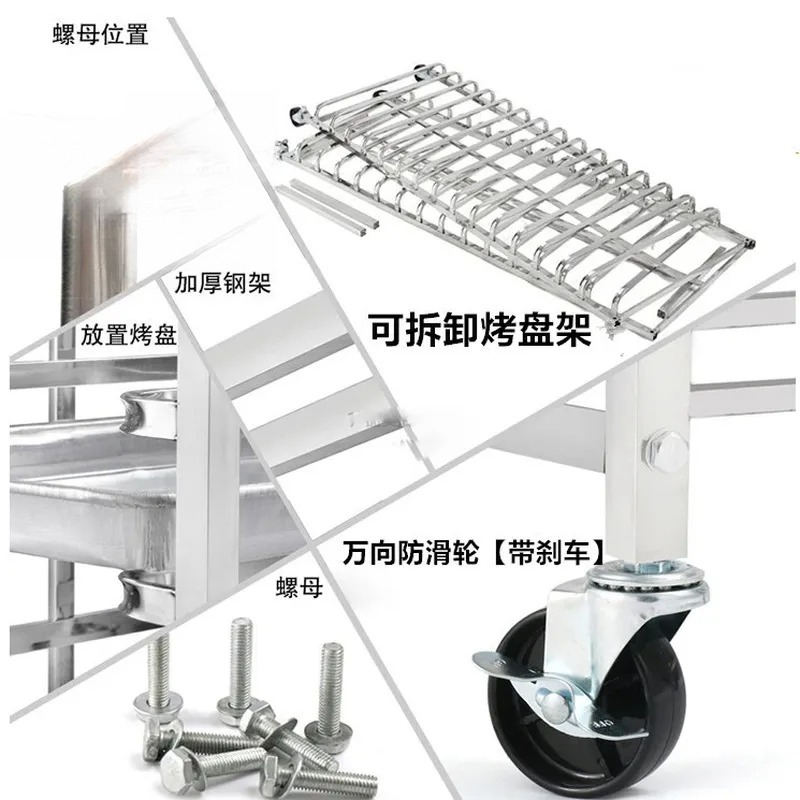 عربة رفوف متعددة الطبقات من ال - مراجعة Kitchen Baking Cart وسعره