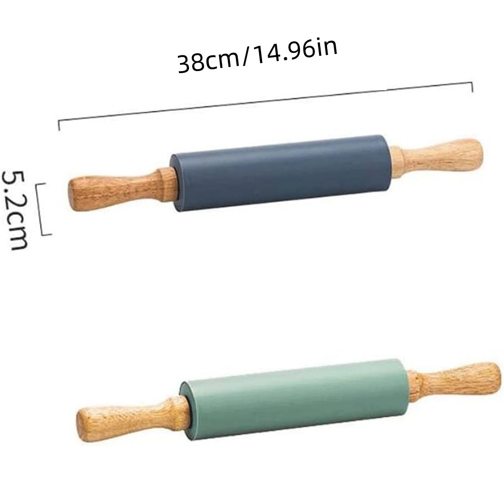 غير عصا سيليكون شوبك مقبض خشبي - مراجعة Kitchen Roller Baking وسعره