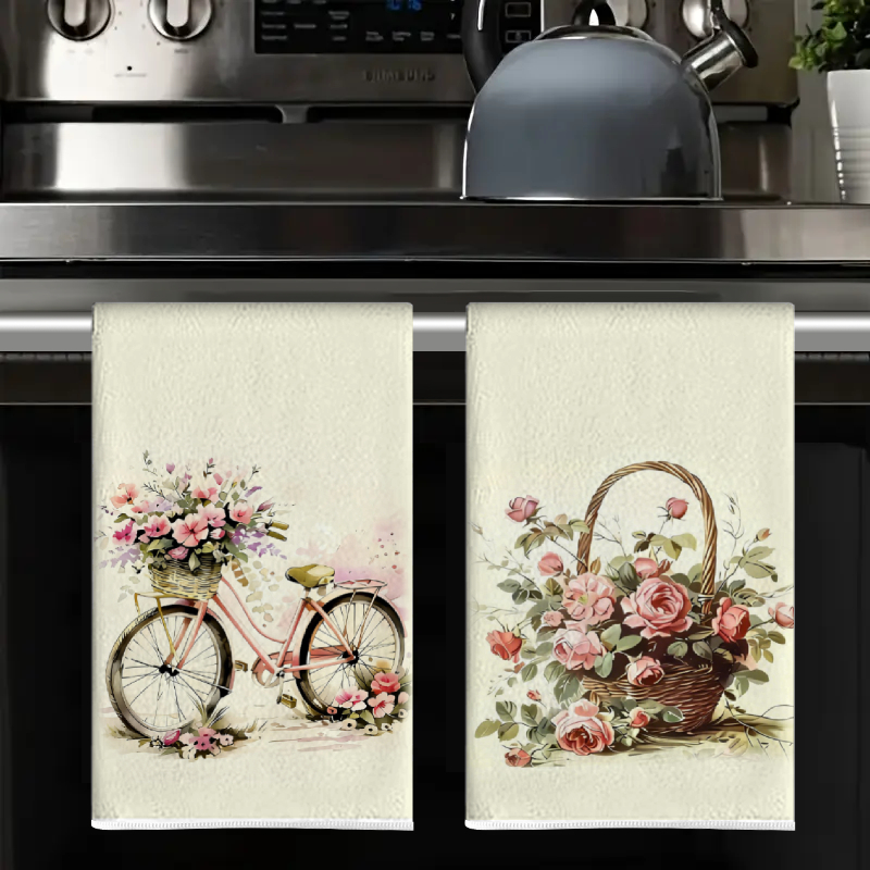 قطعتان، مناشف مطبخ بتصميم عربة - مراجعة Kitchen Baking Cart وسعره