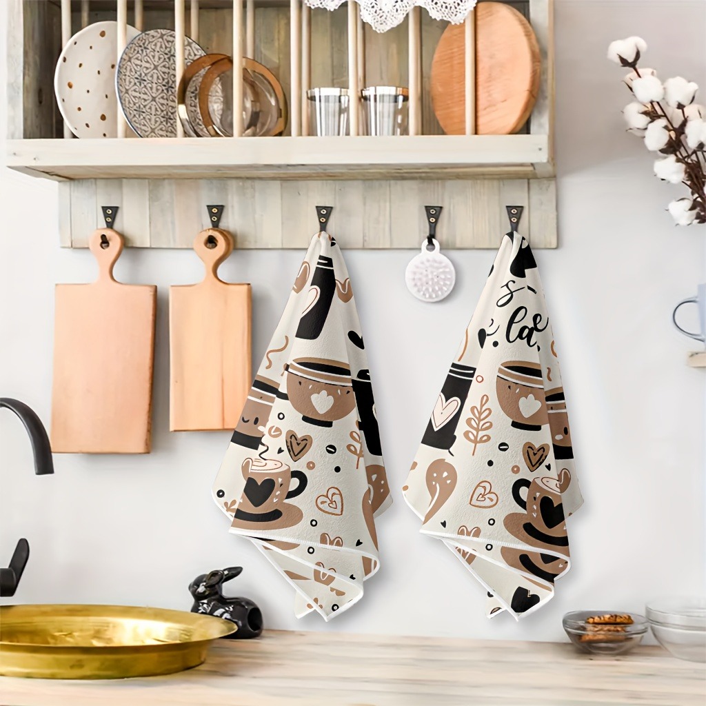 قطعتان من مناشف المطبخ البنية  - مراجعة Baking Kitchen Set وسعره