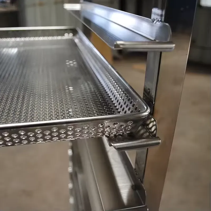 عربة رف تبريد من الفولاذ المقا - مراجعة Kitchen Baking Cart وسعره