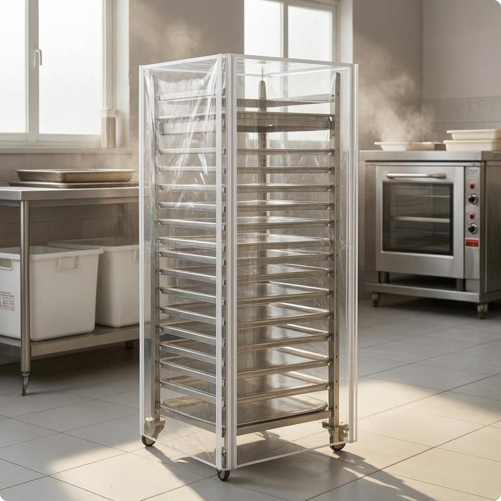 غطاء شفاف طويل لرف صينية الخبز - مراجعة Kitchen Baking Cart وسعره